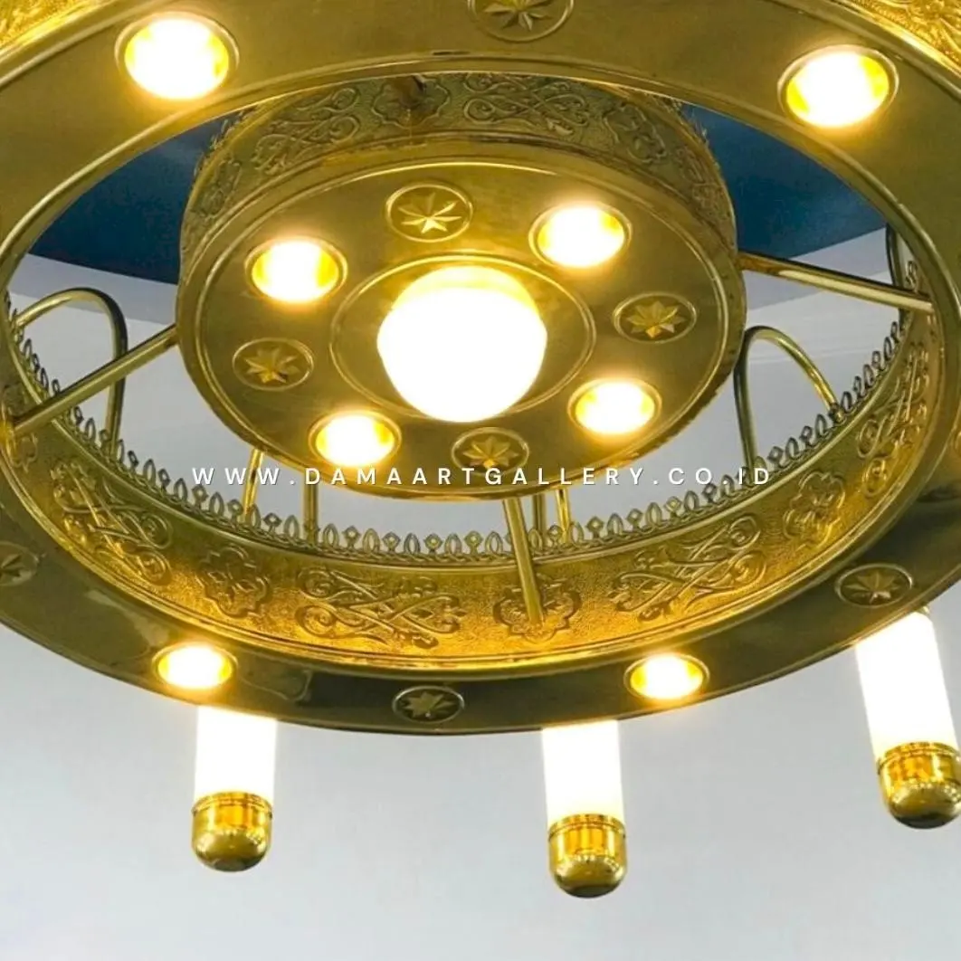 Lampu masjid nabawi kuningan